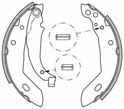 OPEN PARTS bsa203000 -  Комплект тормозных колодок